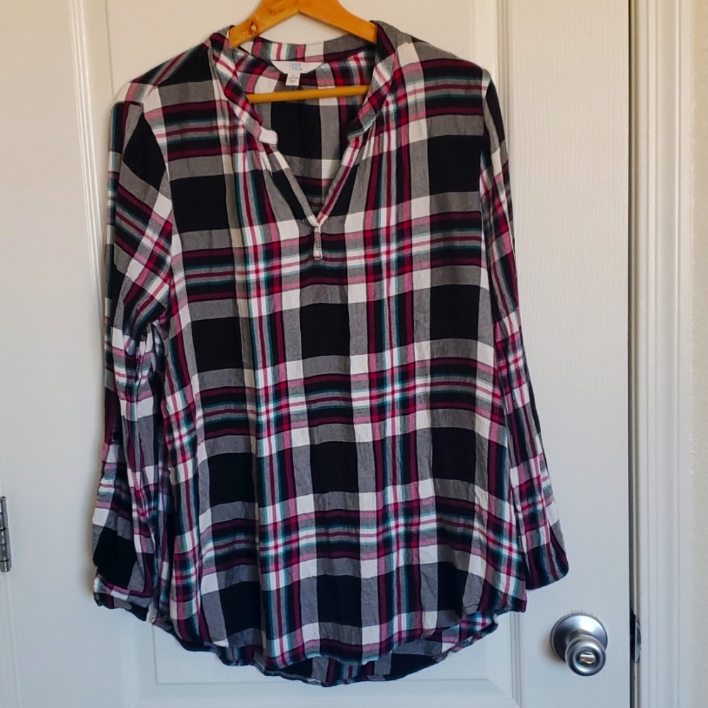 Plaid blouse